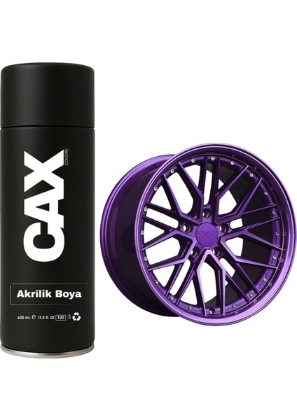Metalik Mor Araba - Motor Jant Sprey Akrilik Özel Yapım Sprey Boya 400 ml