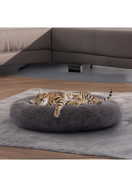 Peluş Kedi ve Köpek Yatağı Ekonomik Kedi Yatağı 65X15CM Large Beden