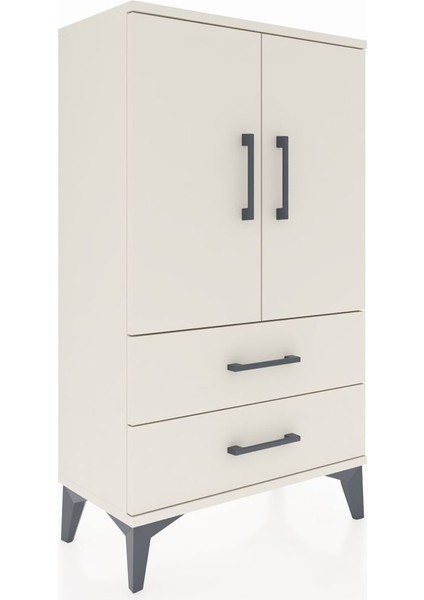 Arges Komodin 2 Raflı 2 Çekmeceli 2 Kapaklı 60X30X106 Aytaşı-Aytaşı modelleri