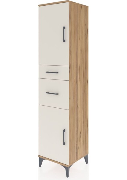 Hyperion Dolap 4 Raflı 2 Çekmeceli Tek Kapaklı 44X44X195 Çam-Aytaşı modelleri
