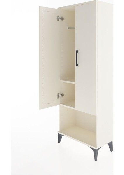Arges Dolap 2 Raflı 2 Kapaklı Tek Askılı 60X30X163 Aytaşı-Aytaşı fırsatları