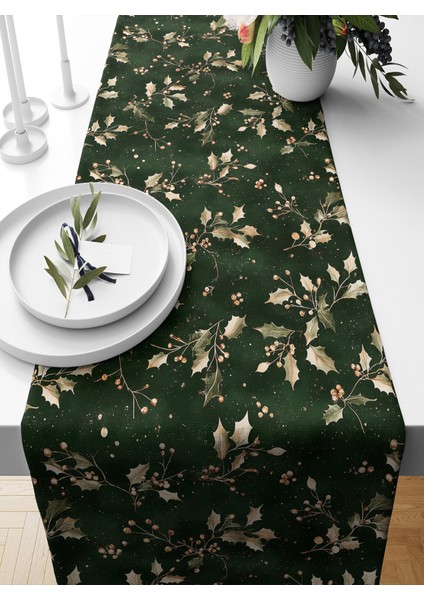 Yılbaşı Serisi 140X40 cm Dijital Baskılı Runner (Christmas Noel)