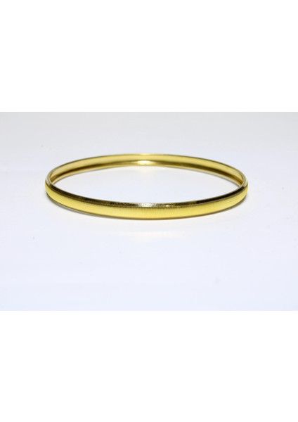 22 Ayar Altın Grek Çizgili Bilezik Kelepçe 3.95 gr