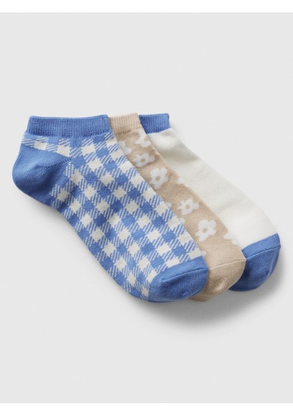 Kadın Mavi Bilekte 3'lü Çorap Seti fiyatları