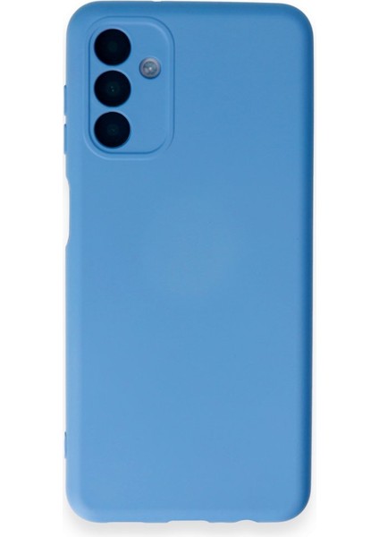 Samsung Galaxy A14 4g Kılıf Içi Kadife Kaplı Nano Silikon Kapak - Mavi
