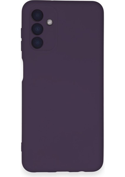 Samsung Galaxy A14 4g Kılıf Içi Kadife Kaplı Nano Silikon Kapak - Mor