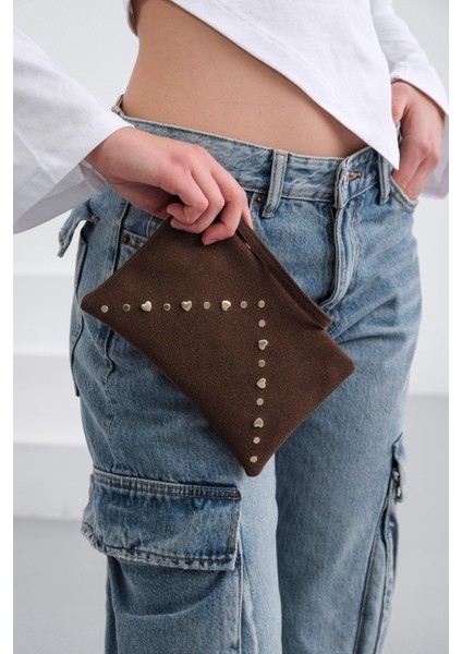 Geez Troklu Clutch Çanta Kahve fırsatları