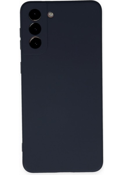 Samsung Galaxy S21 Kılıf Içi Kadife Kaplı Nano Silikon Kapak - Lacivert
