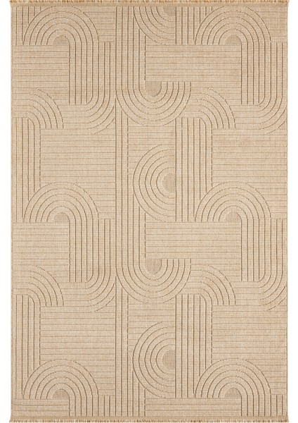 Loopy Bej Halı Salon Oturma Odası Çocuk Odası Yatak Odası Halısı 623