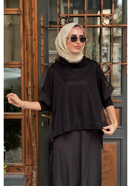 Nurcan Çetin Etekli Takım 25628 Siyah modelleri