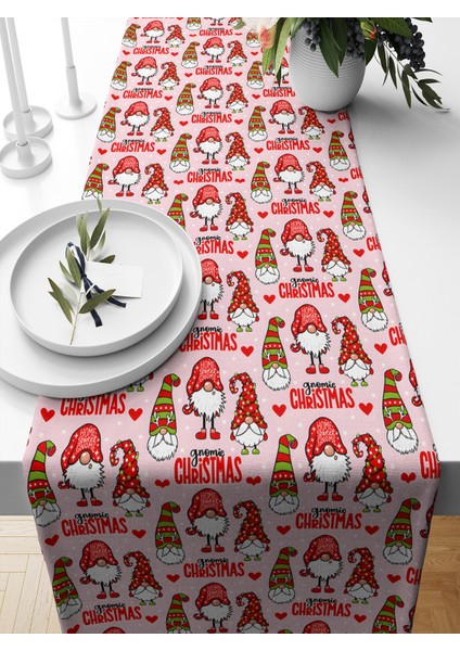 Yılbaşı Serisi 140X40 cm Dijital Baskılı Runner (Christmas Noel)