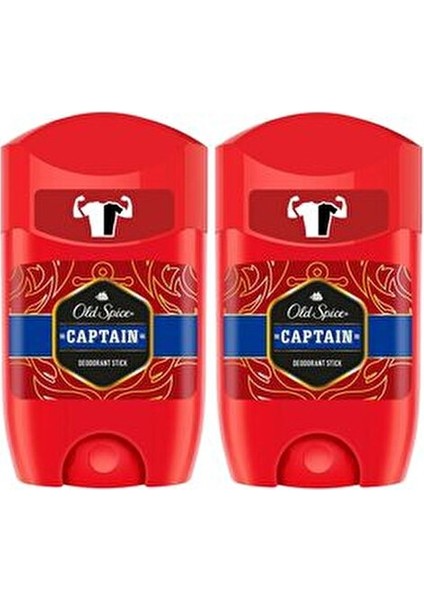 Deo Stick Captain Ferahlatıcı Koku 50 ml Erkek Kullanımı İçin 2 Adet