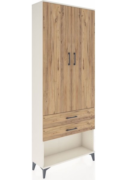 Arges Dolap 3 Raflı 2 Çekmeceli 2 Kapaklı 88X30X221 Aytaşı-Çam fiyatları