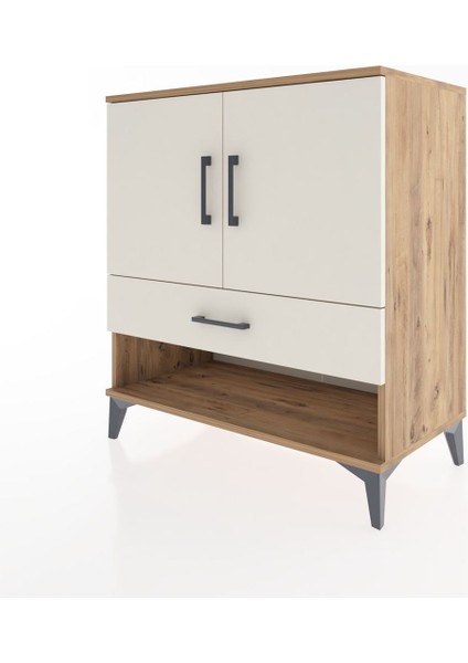 Hyperion Şifonyer 2 Raflı Tek Çekmeceli 2 Kapaklı 88X44X96 Çam-Aytaşı modelleri