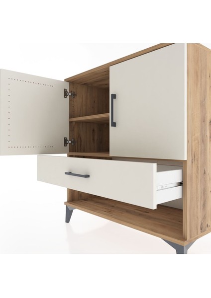 Hyperion Şifonyer 2 Raflı Tek Çekmeceli 2 Kapaklı 88X44X96 Çam-Aytaşı indirimleri