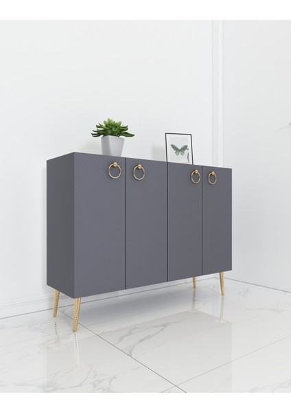 Inci Çok Amaçlı Konsol Dolap | Antrasit - Antrasit fiyatları