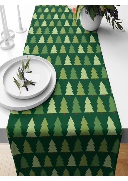 Yılbaşı Serisi 140X40 cm Dijital Baskılı Runner (Christmas Noel)