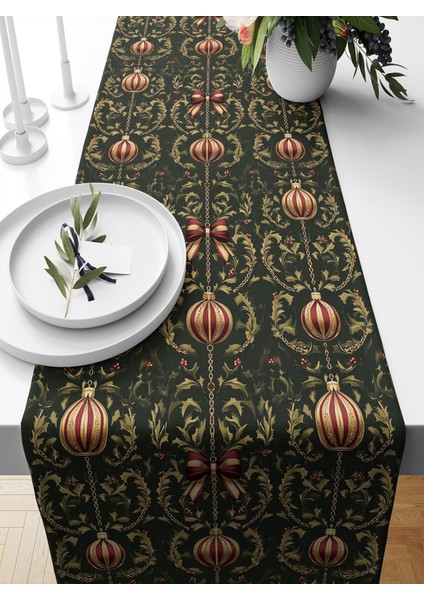 Yılbaşı Serisi 140X40 cm Dijital Baskılı Runner (Christmas Noel)