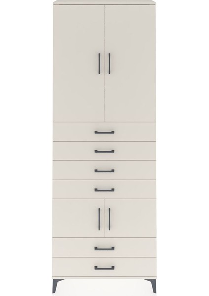 Arges Dolap 4 Raflı 6 Çekmeceli 4 Kapaklı 88X30X243 Aytaşı-Aytaşı