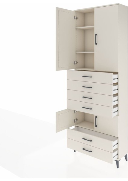 Arges Dolap 4 Raflı 6 Çekmeceli 4 Kapaklı 88X30X243 Aytaşı-Aytaşı fırsatları