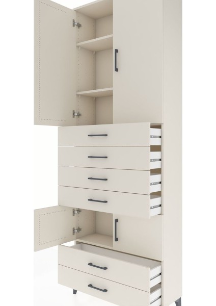 Arges Dolap 4 Raflı 6 Çekmeceli 4 Kapaklı 88X30X243 Aytaşı-Aytaşı indirimleri