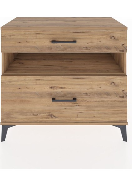 Hyperion Şifonyer Tek Raflı 2 Çekmeceli 88X44X80 Çam-Çam