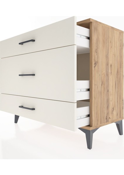 Hyperion Şifonyer 3 Çekmeceli 88X44X80 Çam-Aytaşı indirimleri