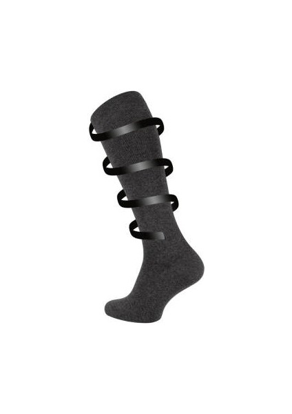 Seyahat Çorabı, 3 Adet, 39-42, %65 Pamuklu Çorap, Koyu Gri fırsatları