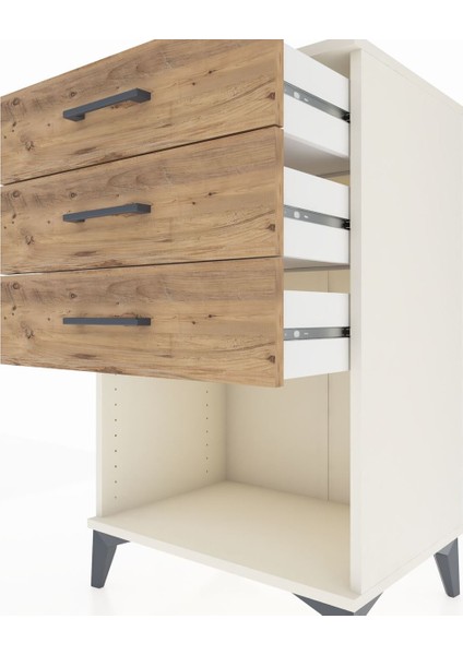 Hyperion Komodin 3 Çekmeceli 60X44X96 Aytaşı-Çam indirimleri