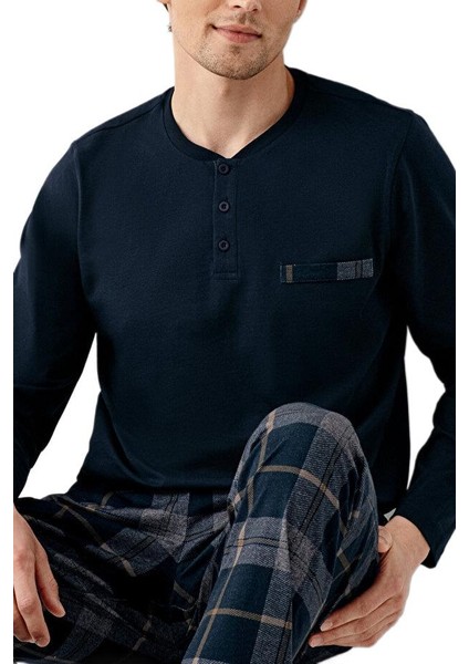 Erkek Lacivert Pijama Takımı 3507 fiyatları
