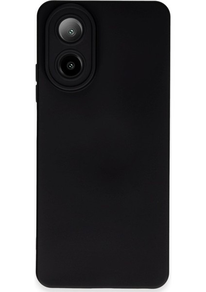 Oppo A38 Kılıf Içi Kadife Kaplı Nano Silikon Kapak - Siyah