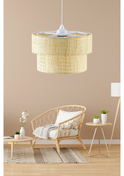 Rakkas Otantik Bambu Hasır Kaplama Pasta Sarkıt Yatak Odası Avize Salon Avize Yemek Odası fiyatları