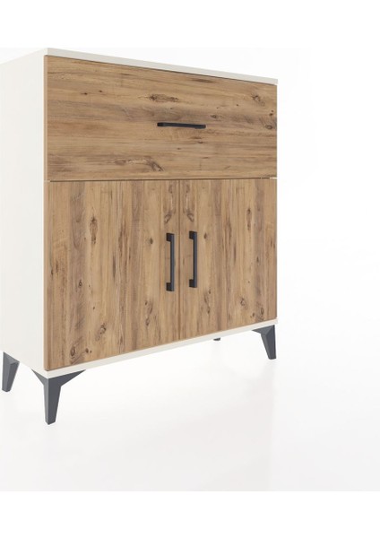 Arges Şifonyer Tek Raflı Tek Çekmeceli 2 Kapaklı 88X30X96 Aytaşı-Çam fiyatları