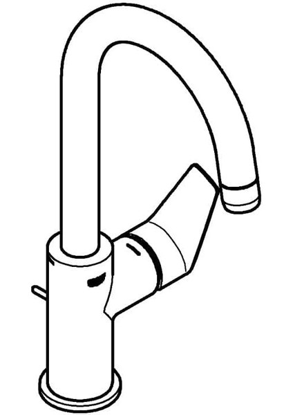 Bauedge Tek Kumandalı Lavabo Bataryası 1/2" L-Boyut - 23760001 modelleri