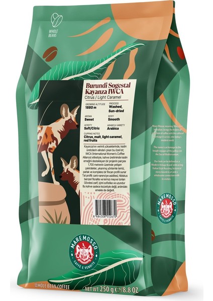 Burundi Sogestal Kayanza Iwca Yöresel Filtre Kahve 250 Gr.