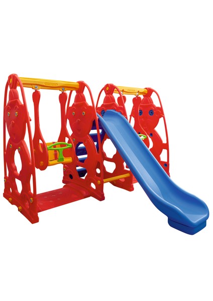 Sevimli Teddy Kaydıraklı Salıncak Set B