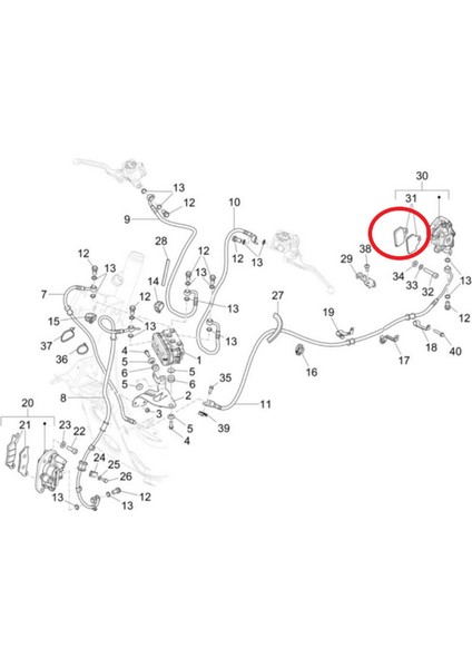 Vespa Fren Balatası Arka S62 Gts (2023- ) / Pıaggıo fırsatları