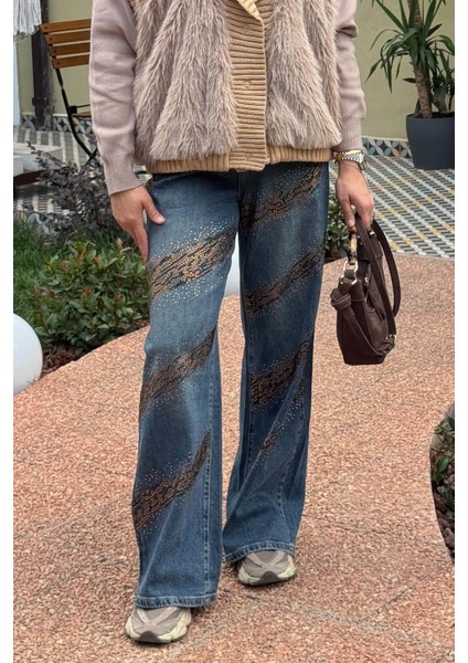 Pantolon 25W7006 Lacivert modelleri