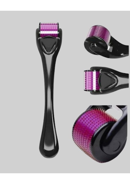 Evde Güvenli Kullanım Için Titanyum Derma Roller – Siyah Saplı fiyatları