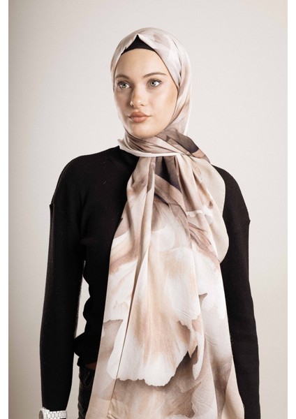 Desenli Pamuk İpek Şal Desen-3 modelleri