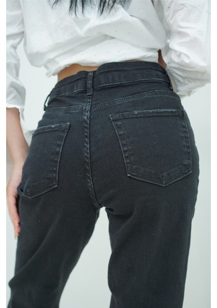 Füme Likralı Mom Pantolon fırsatları