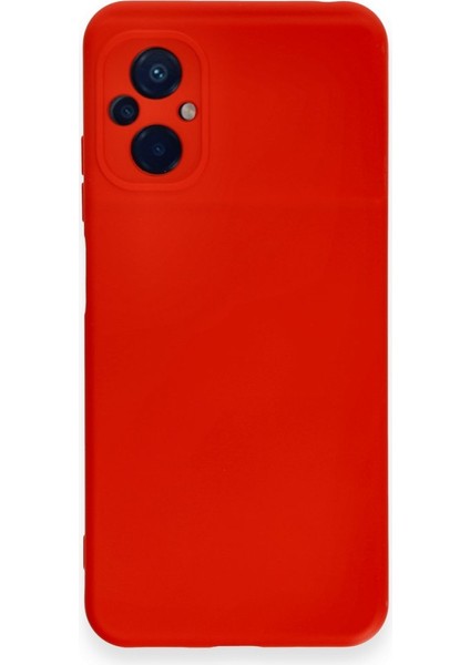 Poco M5 Kılıf Içi Kadife Kaplı Nano Silikon Kapak - Kırmızı