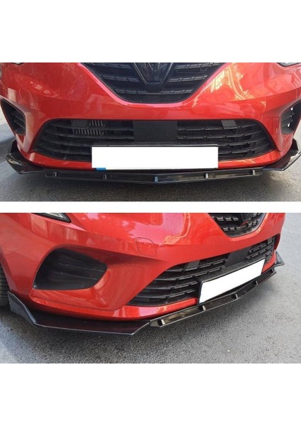 Renault Clio 5 Ön Tampon Altı Lip 3 Parça 2019-2022 modelleri