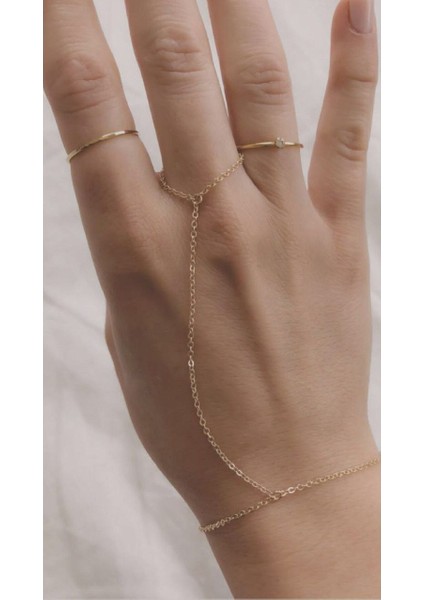 Zincirli Zarif Şık Kadın Şahmeran Bileklik Aksesuarı