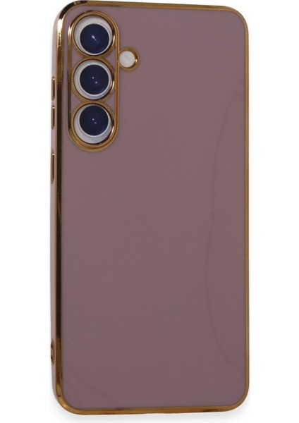 Samsung Galaxy S24 Plus Kılıf Parlak Yapılı Esnek Volet Silikon Kapak