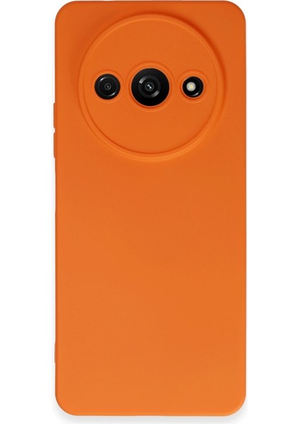 Poco C61 Kılıf Içi Kadife Kaplı Nano Silikon Kapak - Turuncu