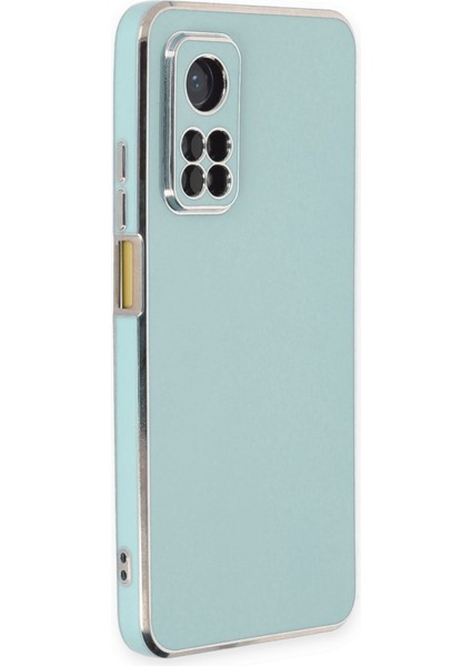 Xiaomi Mi 10T Kılıf Parlak Yapılı Esnek Volet Silikon Kapak