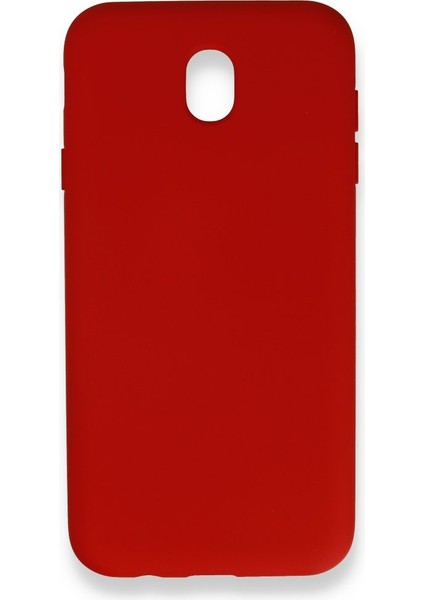 Samsung Galaxy J7 Pro / J730 Kılıf Içi Kadife Kaplı Nano Silikon Kapak - Kırmızı