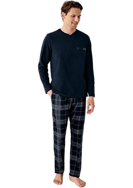 Erkek Lacivert Pijama Takımı 3507