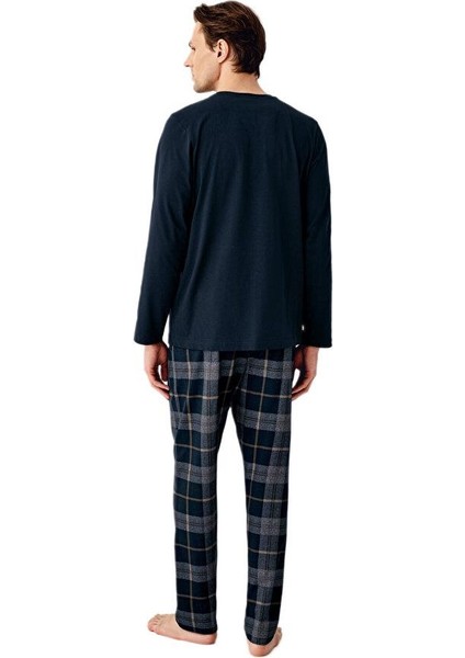 Erkek Lacivert Pijama Takımı 3507 modelleri